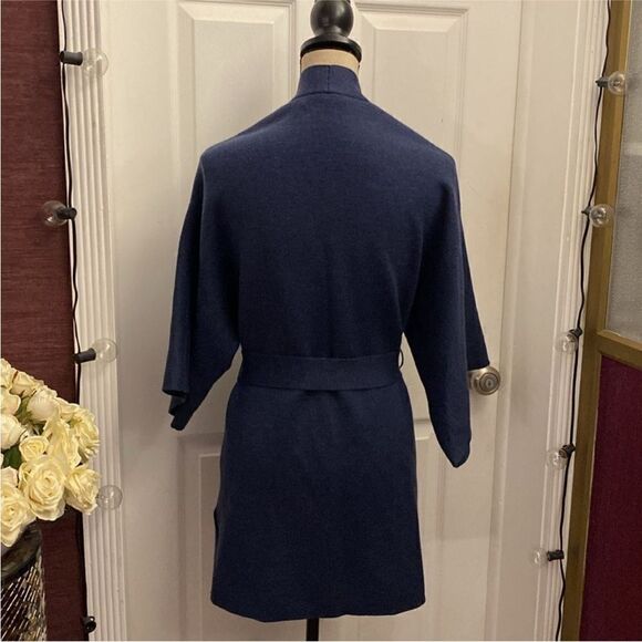 KOBI HALPERIN Elegant Blue Women's belted cardigan, XS-S - Picture 8 of 10